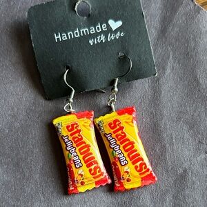 Handmaid Starburst Earrings - Red and Yellow